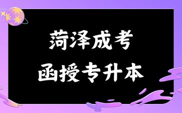 2024年菏澤成考函授專升本是什么意思